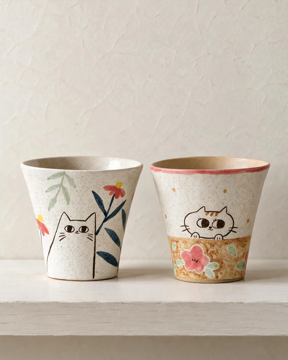 Two Painted Cats